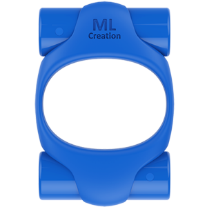 ML CREATION POTENTE ANILLO VIBRADOR RECARGABLE AZUL