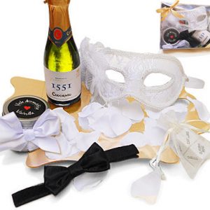 KIT ERÓTICO BLANCO MASCARA VENECIANA