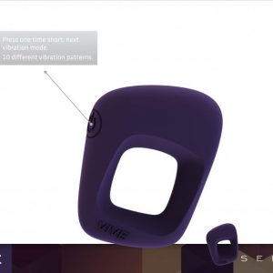 VIVE SENCA ANILLO VIBRADOR NEGRO PURPLE