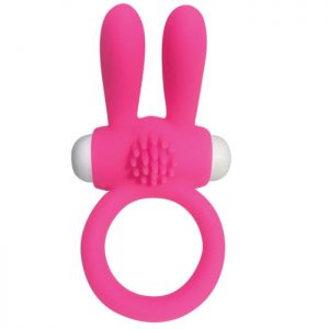 ANILLO VIBRADOR CON RABBIT NEON – ROSA