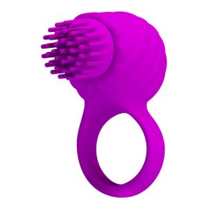 ANILLO VIBRADOR SILICONA CON ROTACION GEORGIA PRETTY LOVE