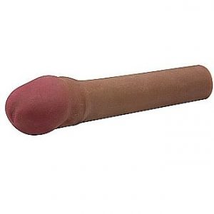 TOPCO CYBERSKIN EXTENSIÓN PENE VIBRADOR BROWN  + 5.8CM